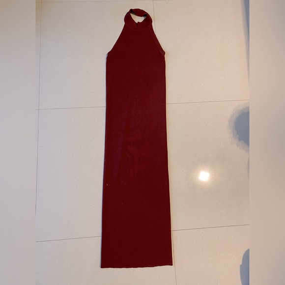 Zara Dresses Zara Knit Halter Dress Brown Poshmark